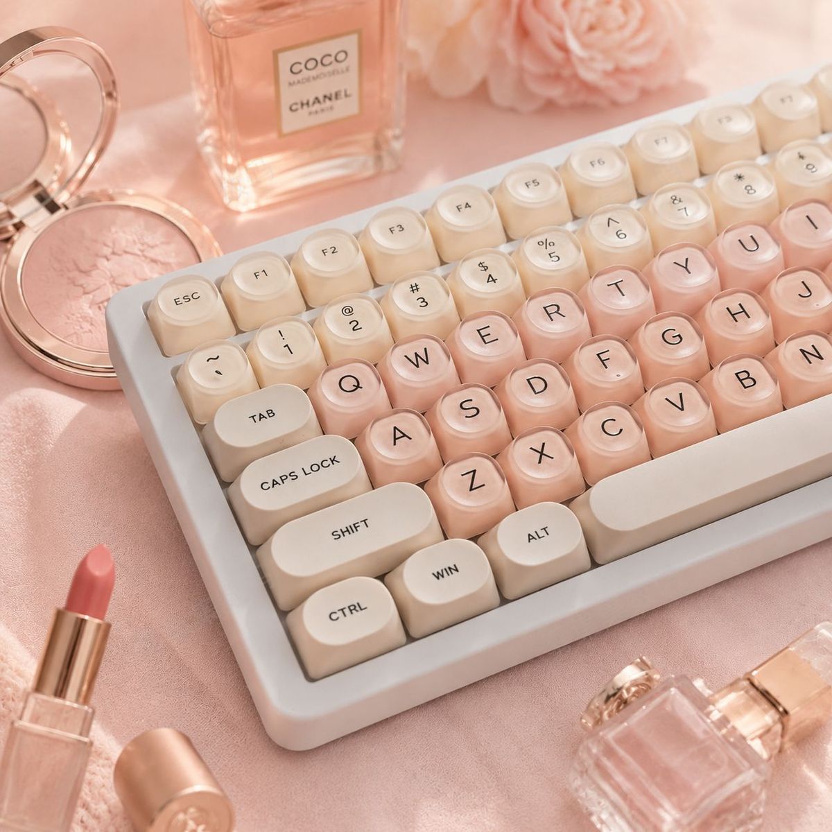Keyboard Gaming Transparent - 128 полупрозрачных кейкапов Liquid Foundation из