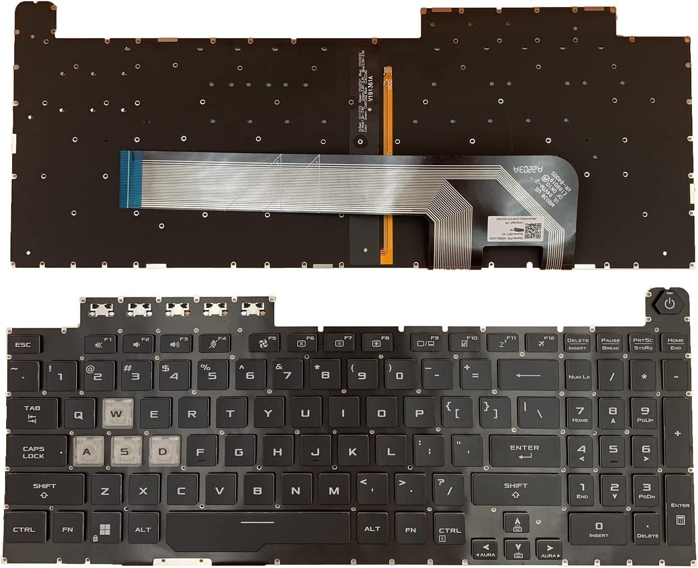 Gaming Keyboard Backlit - Новая клавиатура для ноутбука Asus TUF