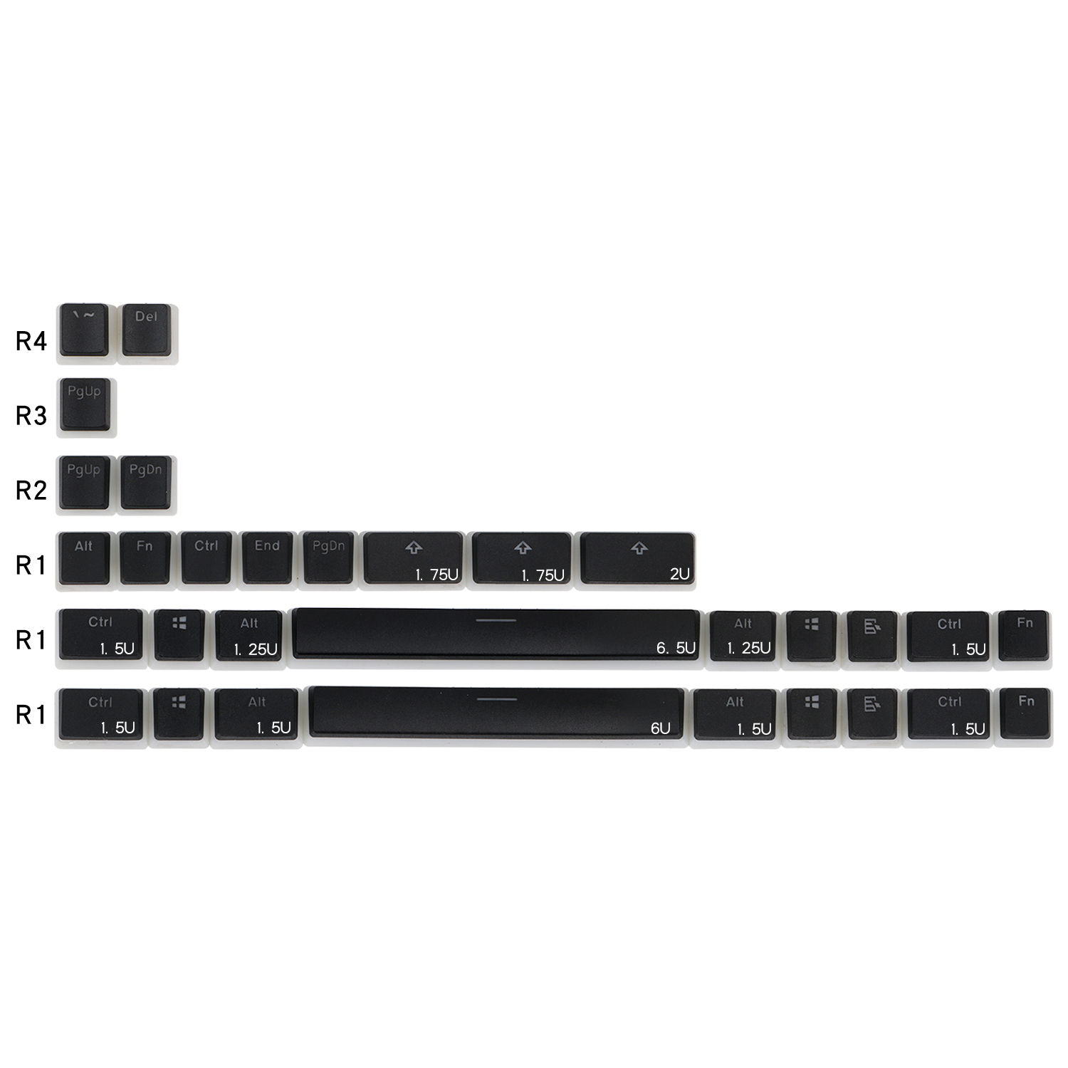 Gaming Keyboard Corsair - Pudding PBT Doubleshot Keycap с подсветкой,