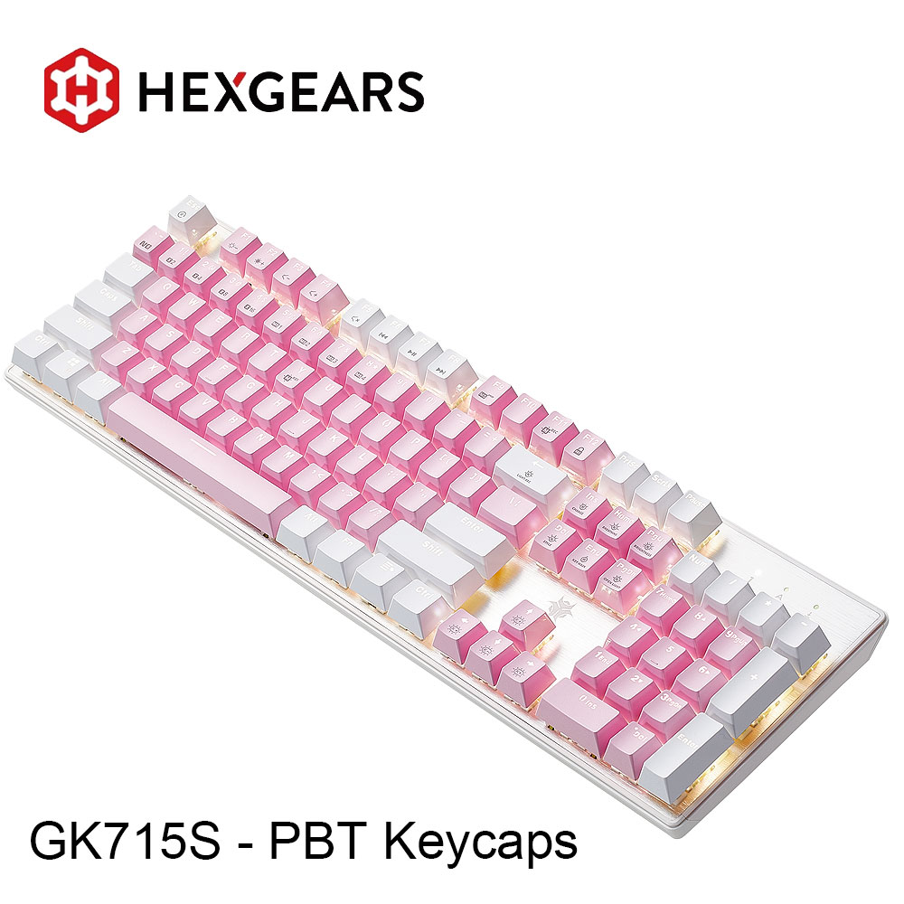 Keyboard Gaming Transparent - Механическая клавиатура HEXGEARS GK715S, 104 клавиши,