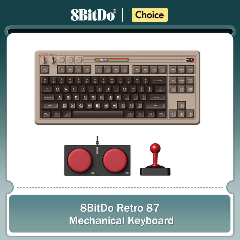 Gaming Keyboard Hot Swappable - Механическая клавиатура в стиле ретро 8BitDo,
