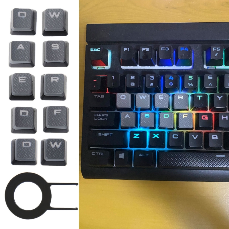 Gaming Keyboard Corsair - Нескользящие колпачки для клавиш с 10