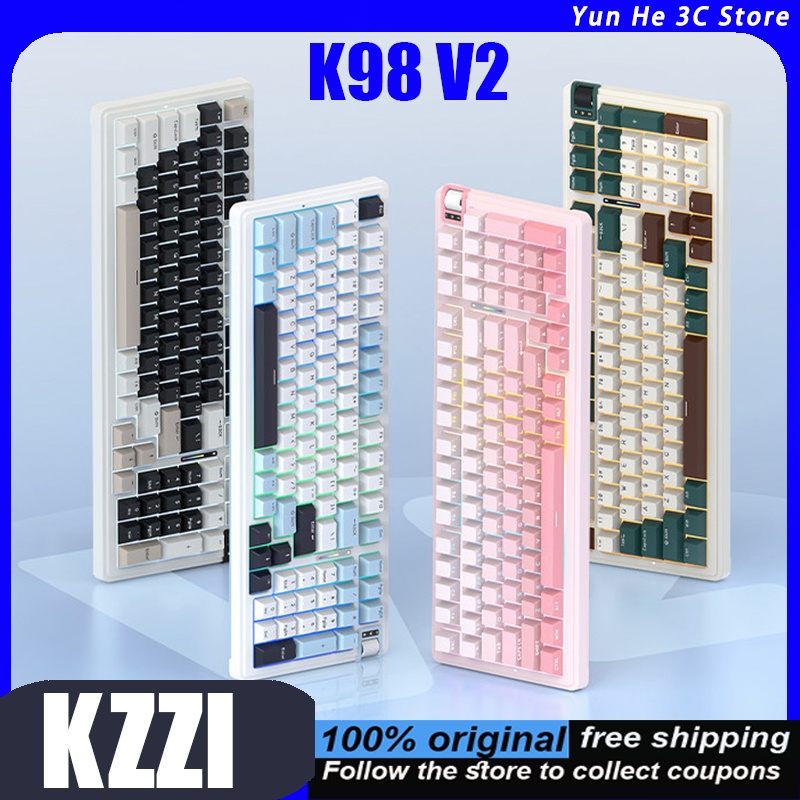 Gaming Keyboard Hot Swappable - Механическая клавиатура KZZI K98 V2 с