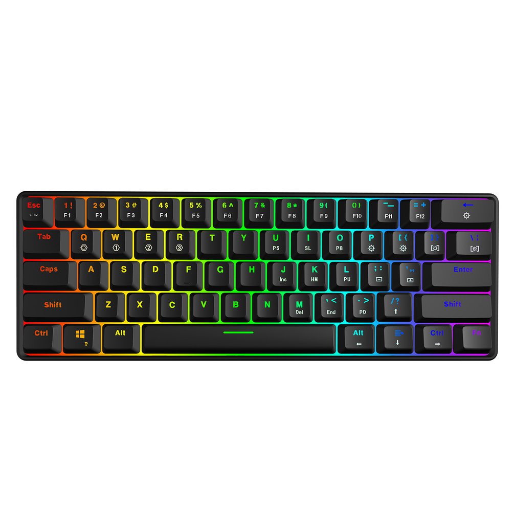 Gaming Keyboard Blue Switches - SKYLOONG GK61 Мини Портативная 60% геймерская