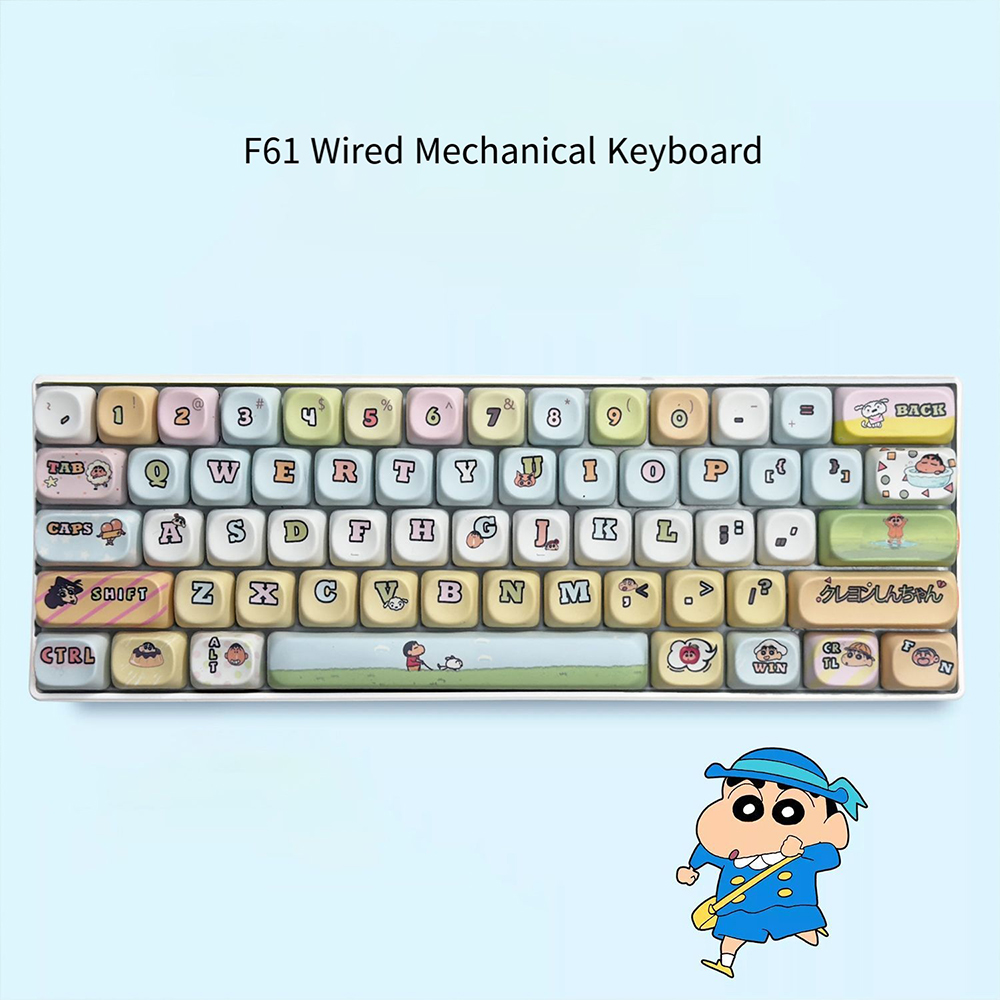 Gaming Keyboard Blue Switches - Механическая клавиатура Crayon Shin-Chan с 61