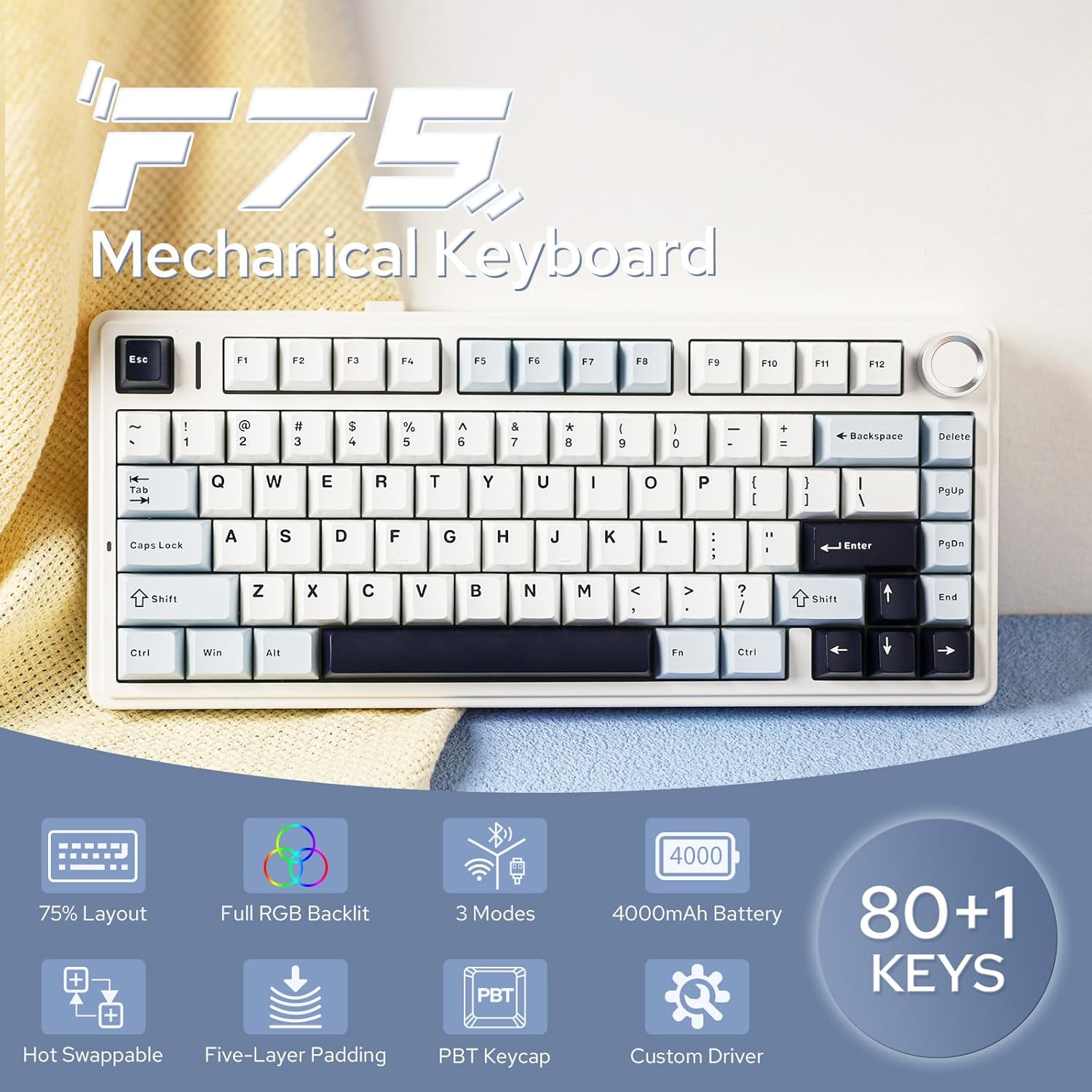 Механическая клавиатура Aula F – обзор и цена Gaming Keyboard Hot Swappable