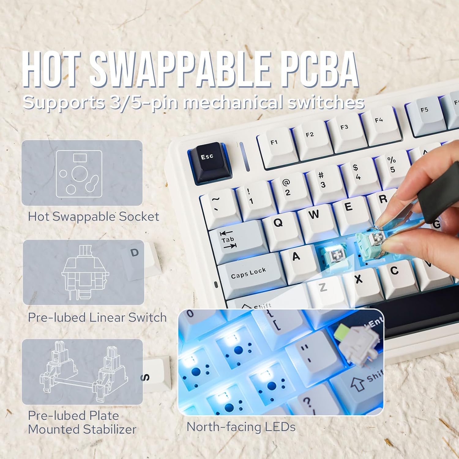 Механическая клавиатура Aula F – обзор и цена Gaming Keyboard Hot Swappable