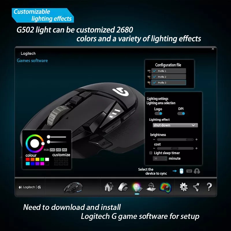 Игровая мышь Logitech G502 HER – обзор и цена Logitech Mouse G502