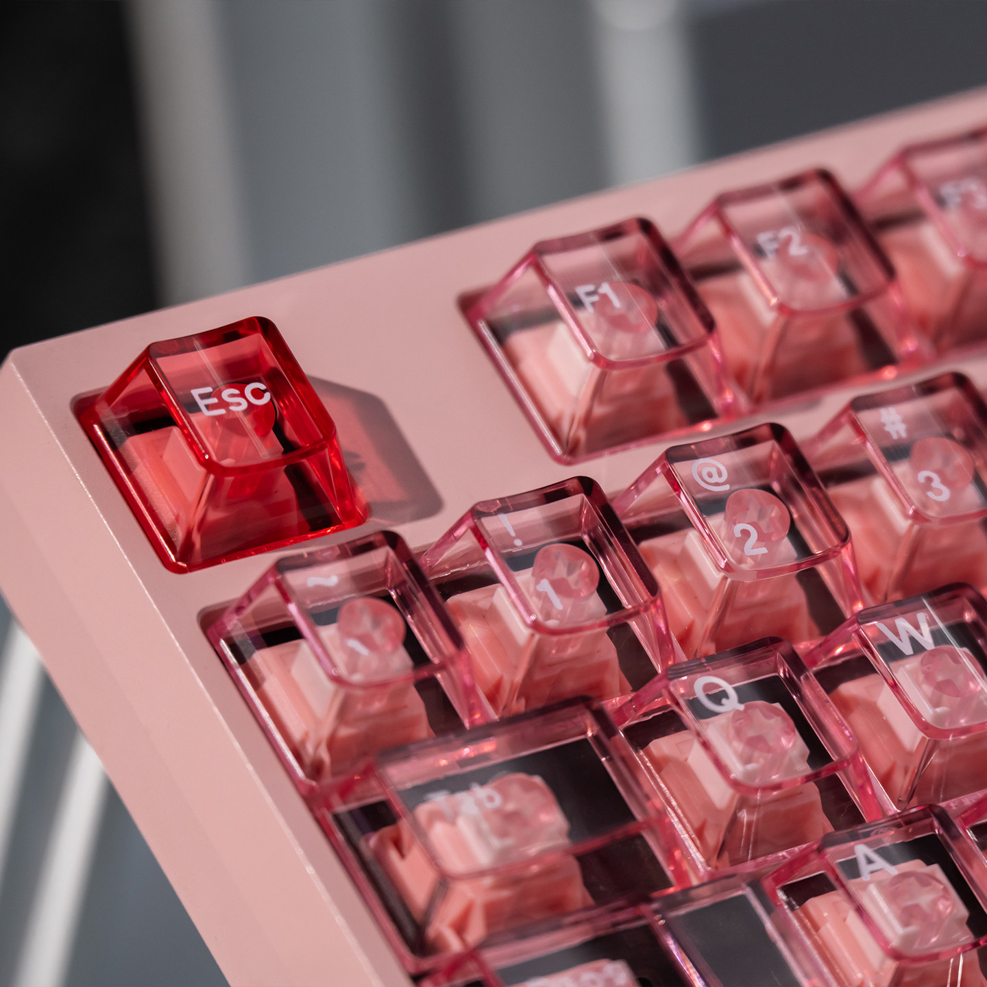 Прозрачные розовые кристалличе – обзор и цена Keyboard Gaming Transparent