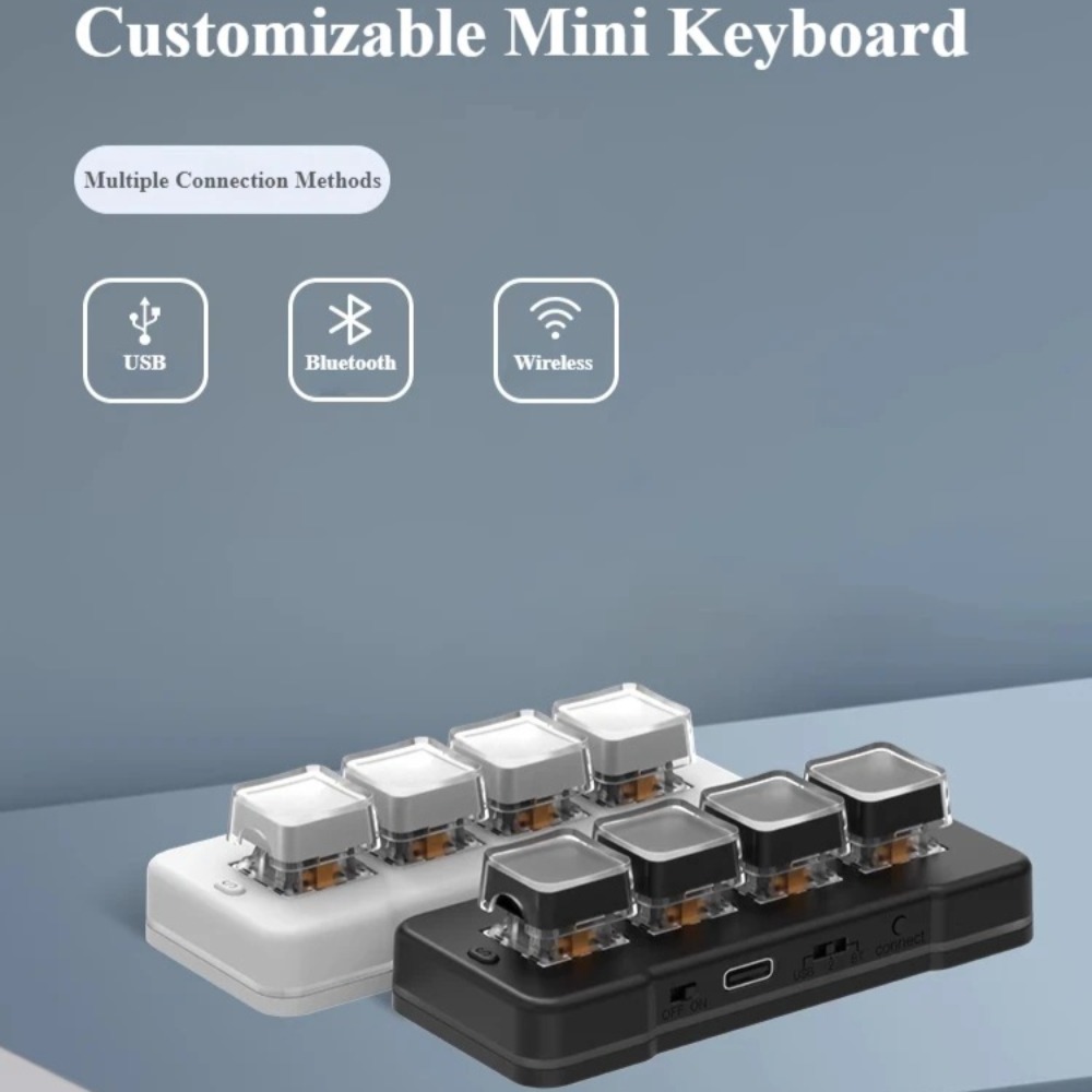 MK424Pro 4-клавишная беспровод – обзор и цена Gaming Keyboard Mini