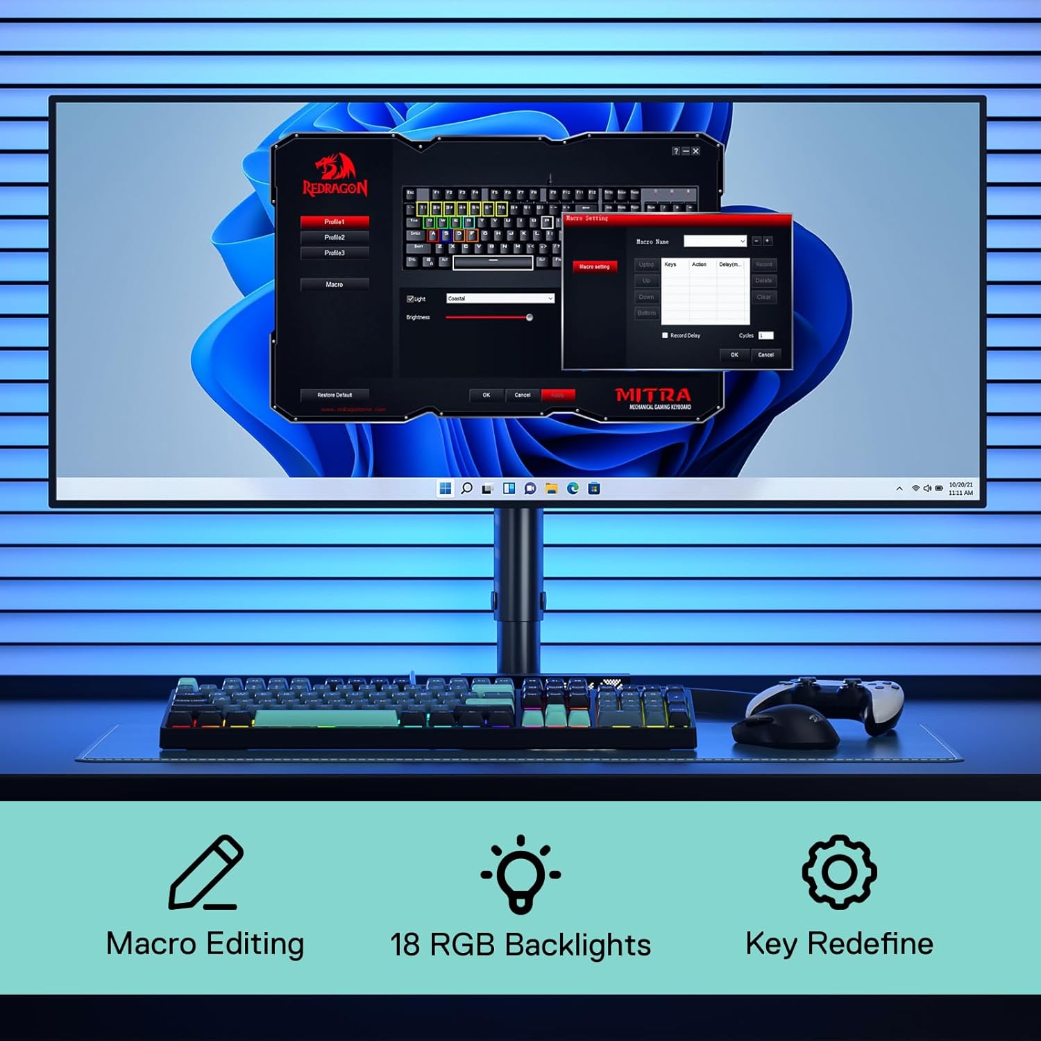 Redragon K582 SE Проводная RGB – обзор и цена Gaming Keyboard Hot Swappable
