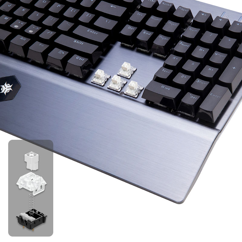 HEXGEARS GK739 Дизайн с возмож – обзор и цена Gaming Keyboard Blue Switches
